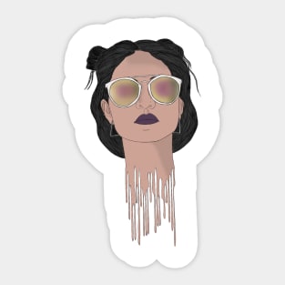 dripping coolness Sticker